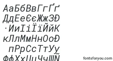 RobotomonoItalic font – ukrainian Fonts