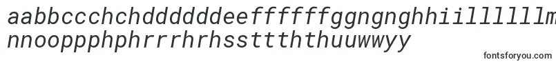 RobotomonoItalic Font – Welsh Fonts