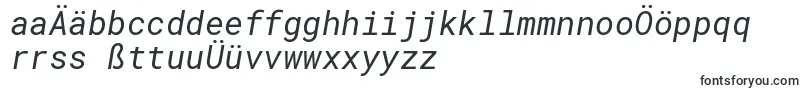 RobotomonoItalic-fontti – saksalaiset fontit