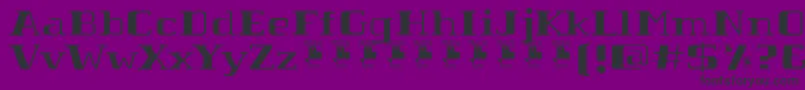 Шрифт TabaibaWildPersonalUse – чёрные шрифты на фиолетовом фоне