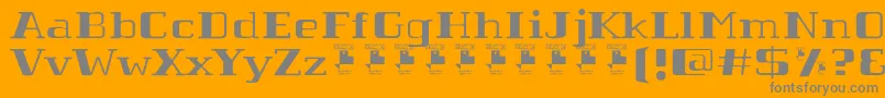 TabaibaWildPersonalUse Font – Gray Fonts on Orange Background