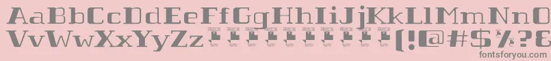 TabaibaWildPersonalUse Font – Gray Fonts on Pink Background
