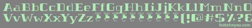 TabaibaWildPersonalUse Font – Green Fonts on Gray Background