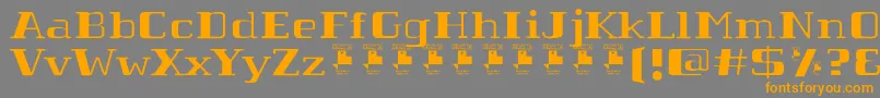TabaibaWildPersonalUse Font – Orange Fonts on Gray Background