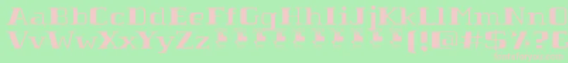 TabaibaWildPersonalUse Font – Pink Fonts on Green Background