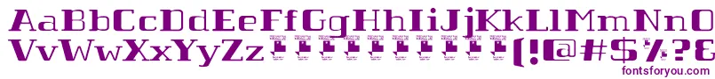 Шрифт TabaibaWildPersonalUse – фиолетовые шрифты на белом фоне