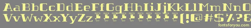 TabaibaWildPersonalUse Font – Yellow Fonts on Gray Background