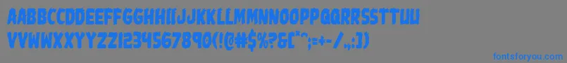 Johnnytorchcond Font – Blue Fonts on Gray Background