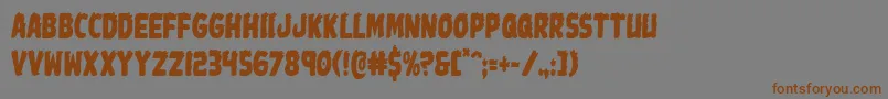 Johnnytorchcond Font – Brown Fonts on Gray Background