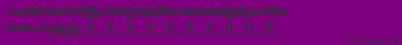 ChocdTrial Font – Black Fonts on Purple Background