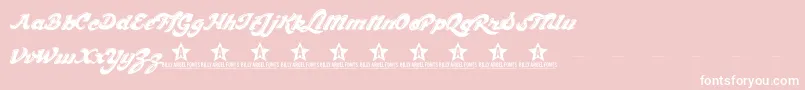 ChocdTrial Font – White Fonts on Pink Background