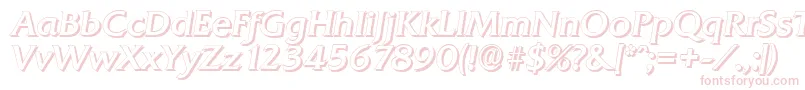 QuadratshadowItalic Font – Pink Fonts