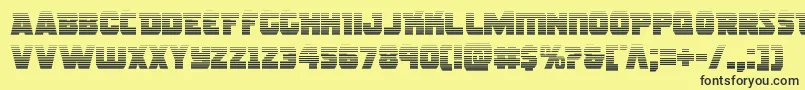 Rogueherograd Font – Black Fonts on Yellow Background