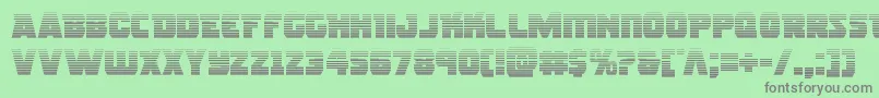 Rogueherograd Font – Gray Fonts on Green Background
