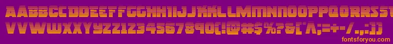 Rogueherograd Font – Orange Fonts on Purple Background