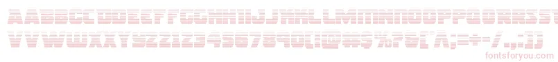 フォントRogueherograd – 白い背景にピンクのフォント