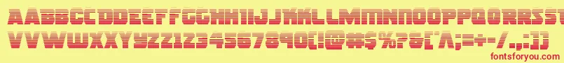 Rogueherograd Font – Red Fonts on Yellow Background