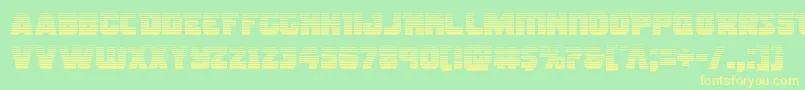 Rogueherograd Font – Yellow Fonts on Green Background