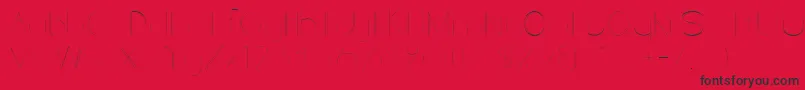 LineStyleUltralight Font – Black Fonts on Red Background