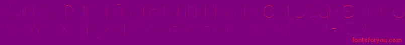 LineStyleUltralight Font – Red Fonts on Purple Background