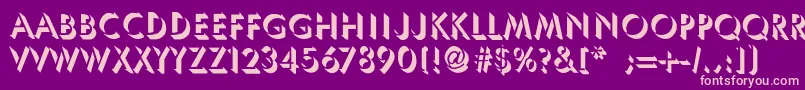 UmbraThin Font – Pink Fonts on Purple Background