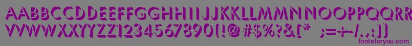 UmbraThin Font – Purple Fonts on Gray Background