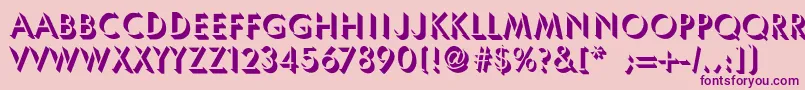 UmbraThin Font – Purple Fonts on Pink Background