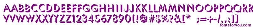 UmbraThin Font – Purple Fonts on White Background