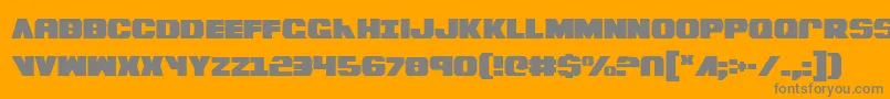 Weitere Informationen zur BummerCondensed-Schriftart BummerCondensed-Schriftart – Graue Schriften auf orangefarbenem Hintergrund