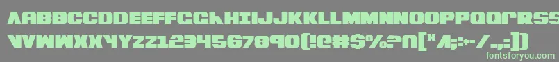 Fonte BummerCondensed – fontes verdes em um fundo cinza