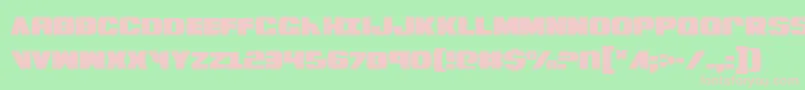 BummerCondensed Font – Pink Fonts on Green Background