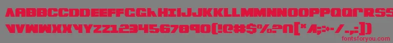 BummerCondensed Font – Red Fonts on Gray Background