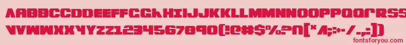 BummerCondensed Font – Red Fonts on Pink Background