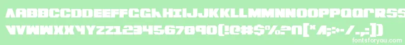 フォントBummerCondensed – 緑の背景に白い文字