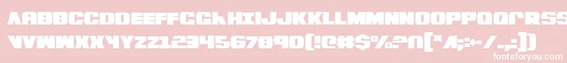 Шрифт BummerCondensed – белые шрифты на розовом фоне