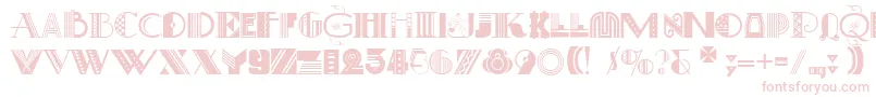 ArtDecoretta-fontti – vaaleanpunaiset fontit