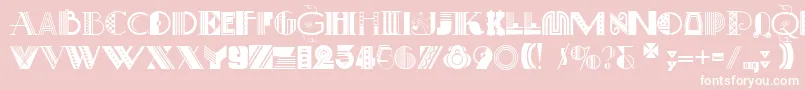 ArtDecoretta Font – White Fonts on Pink Background