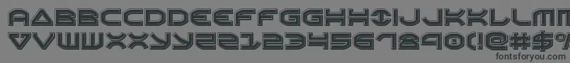 Oberonenbevel Font – Black Fonts on Gray Background