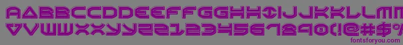 Oberonenbevel Font – Purple Fonts on Gray Background