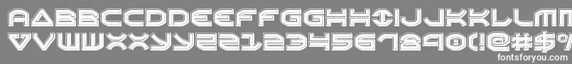 Oberonenbevel Font – White Fonts on Gray Background
