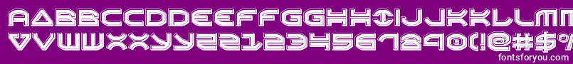 Oberonenbevel Font – White Fonts on Purple Background