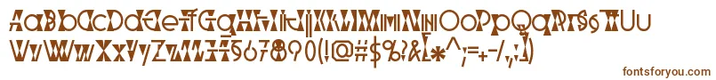 Шрифт Parabolic – коричневые шрифты на белом фоне
