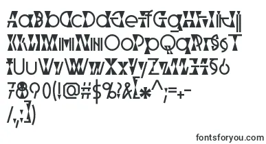  Parabolic font