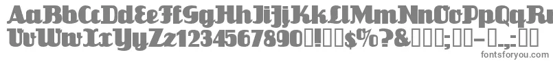 Czcionka Flandersride – szare czcionki