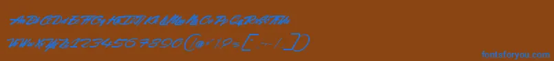 More about RockingSeason Font RockingSeason Font – Blue Fonts on Brown Background