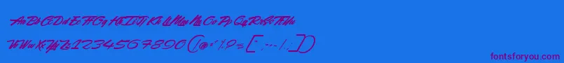 More about RockingSeason Font RockingSeason Font – Purple Fonts on Blue Background