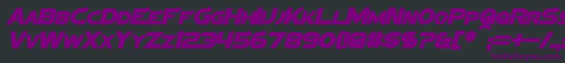 SigmaFiveBoldItalic Font – Purple Fonts on Black Background