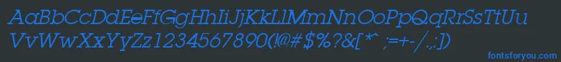 More about LaplandItalic Font LaplandItalic Font – Blue Fonts on Black Background