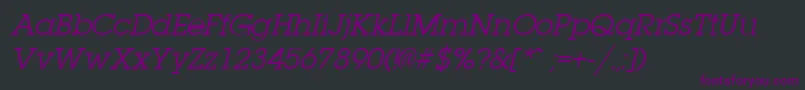 LaplandItalic Font – Purple Fonts on Black Background