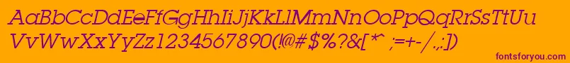 Weitere Informationen zur LaplandItalic-Schriftart LaplandItalic-Schriftart – Violette Schriften auf orangefarbenem Hintergrund